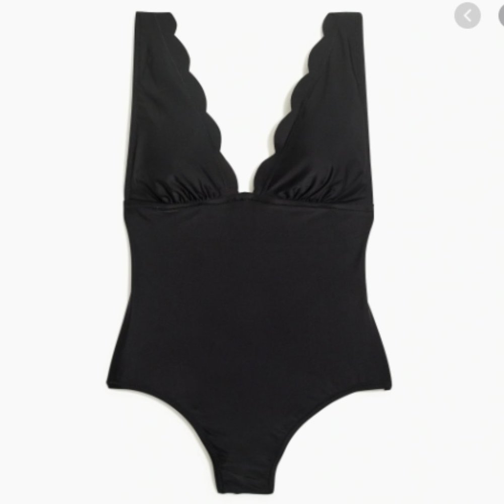 J Crew Scalloped One-Piece Bathing Suit